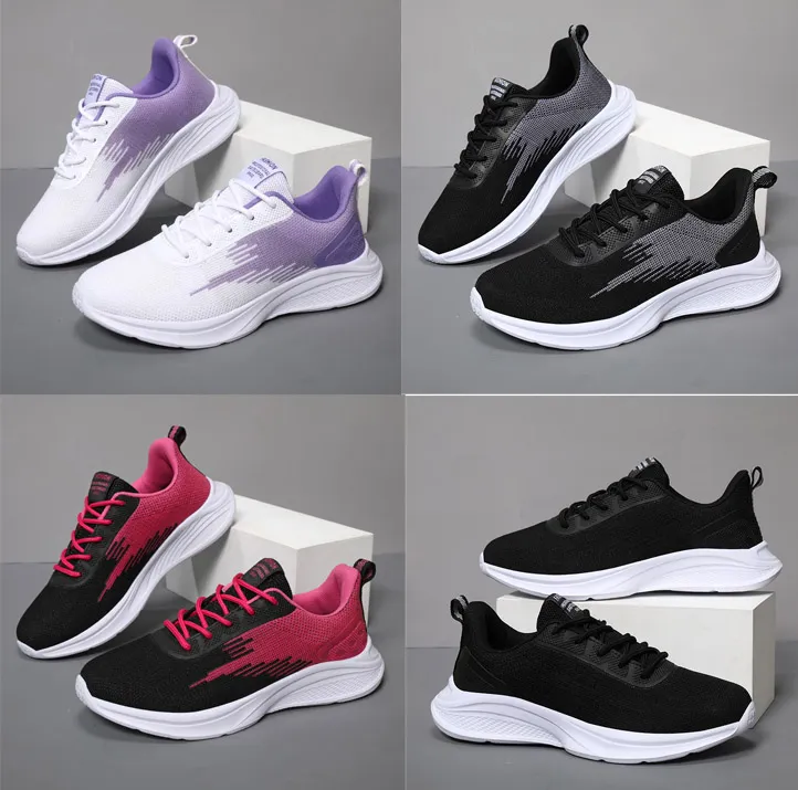 Wholesale Women Flyknit Sneakers OEM Jogging Sport Running Shoes