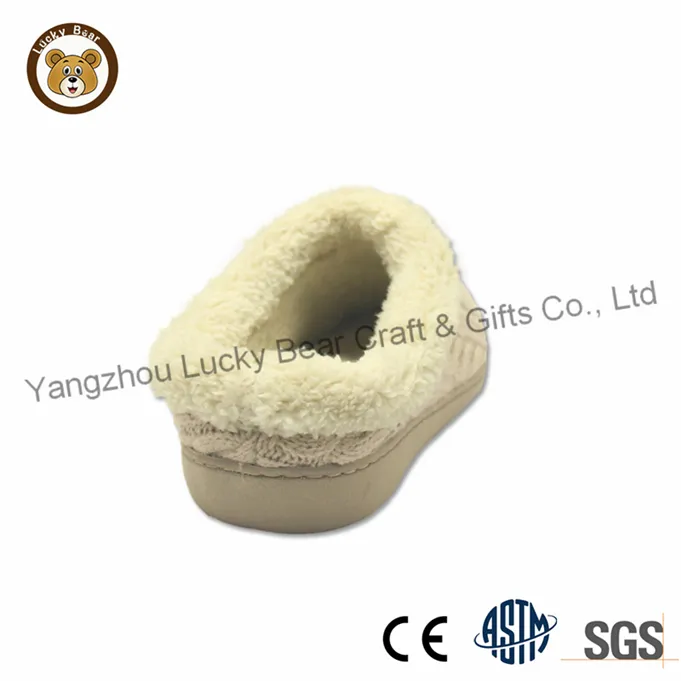 Wholesale Women Fuzzy Knit Indoor Slippers