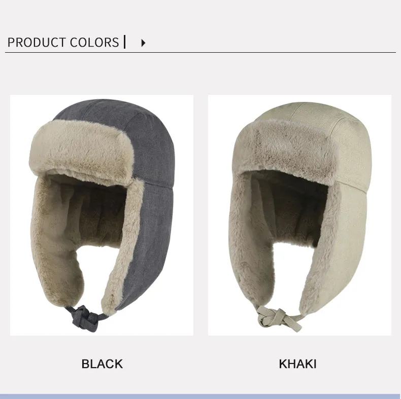 Windproof Warm Ear Cover Winter Warm Comfortable Faux Fur Ski Hats