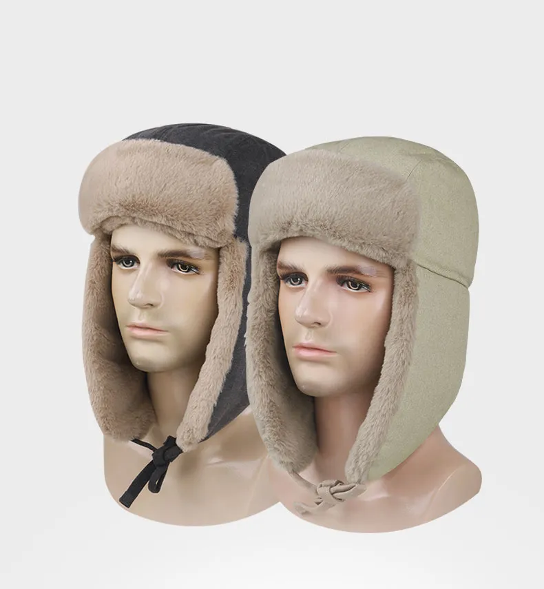 Windproof Warm Ear Cover Winter Warm Comfortable Faux Fur Ski Hats