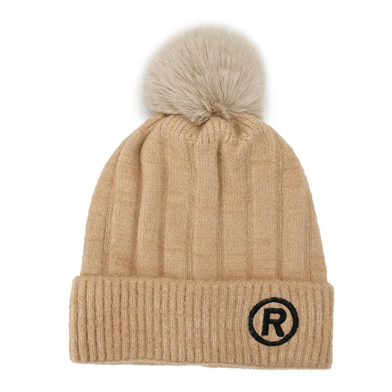 Winter Hat Pullover Hat Bib Suit Plush Thickened Wool Hat