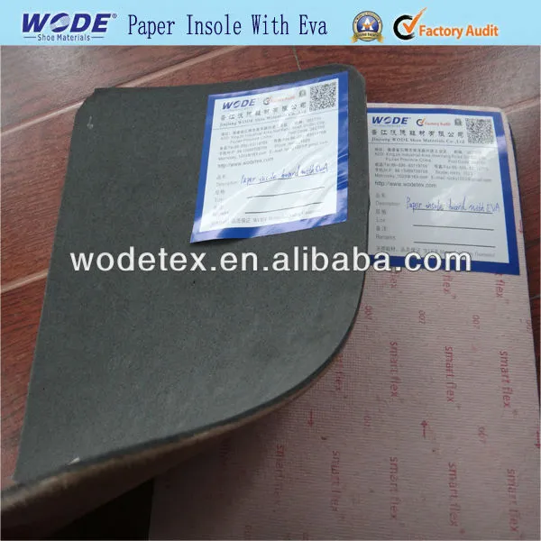 Wodetex Texon Insole Board with EVA Paper Insole Laminated with EVA
