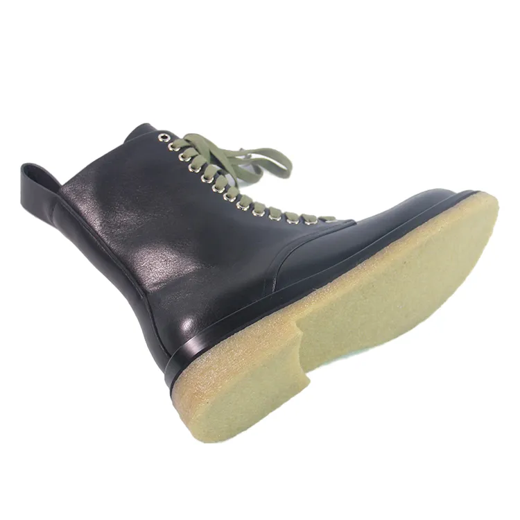 Women Fashion Leather Martin Boots Platform Ladies Ankle Booties