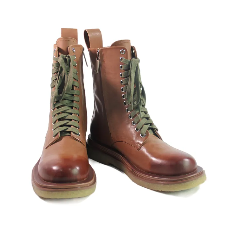 Women Fashion Leather Martin Boots Platform Ladies Ankle Booties