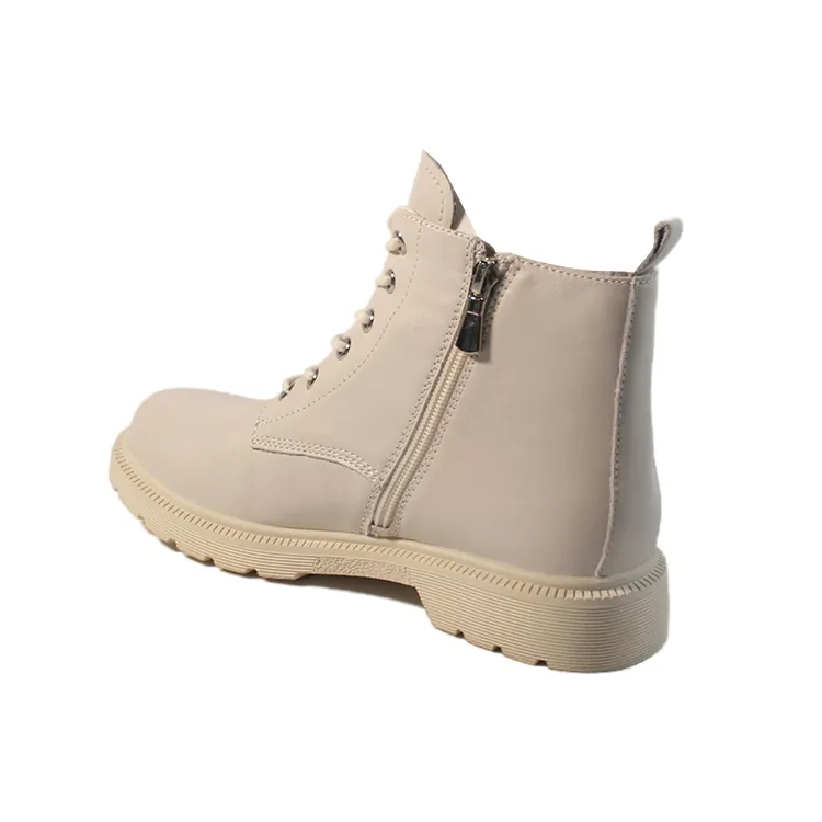 Women Lace up Martin Shoes Lady Flat Boots