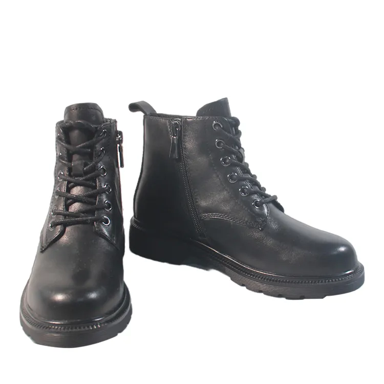 Women Lace up Martin Shoes Lady Flat Boots