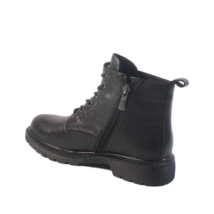 Women Lace up Martin Shoes Lady Flat Boots