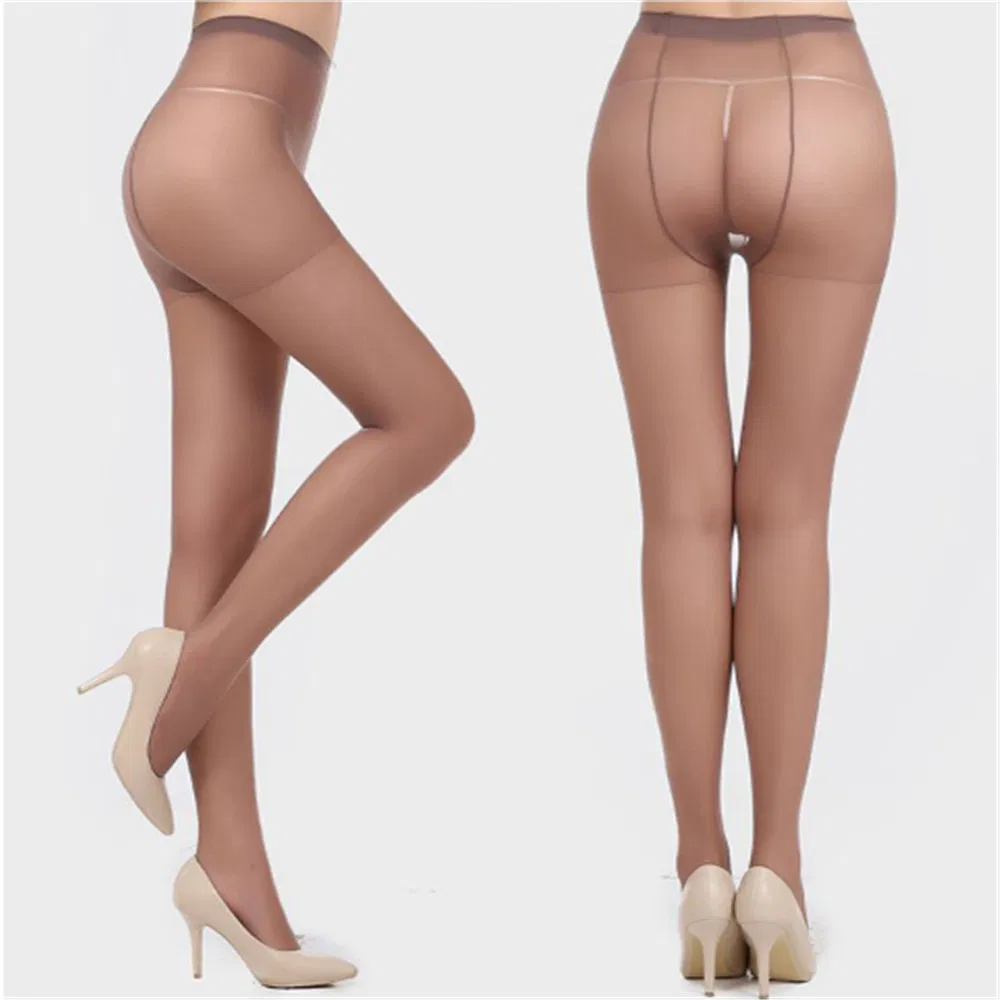 Women′ S All Sheer Toe Silk Stockings Tights Panty Hose
