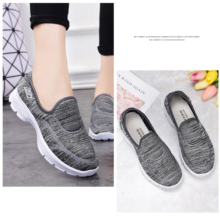 Women′s Athletic Walking Shoes, Causal Mesh Sneakers, Wholesale Women Shoes