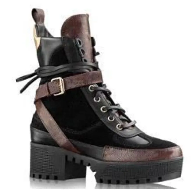 Women Shoes 100% Leather Flamingos Love Arrow Medal Boots