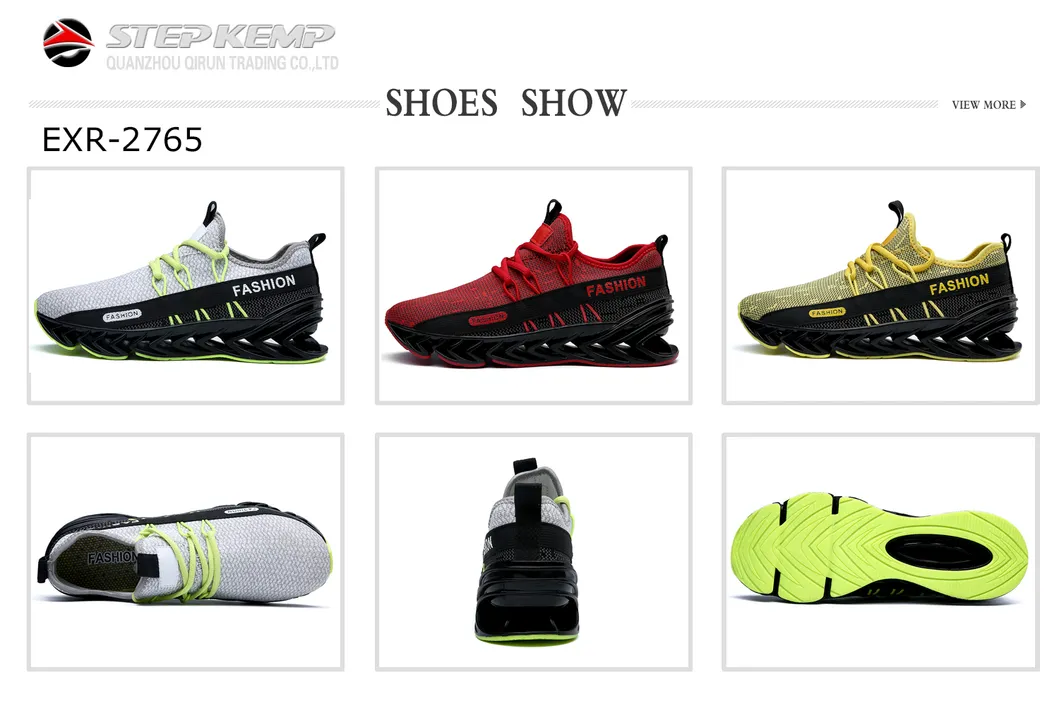 Youthful Vitality Knife Flying Woven Breathable Lightweight Comfortable Sneakers Rubber Blade Sole Sport Sneaker Men Blade Running Shoes2765