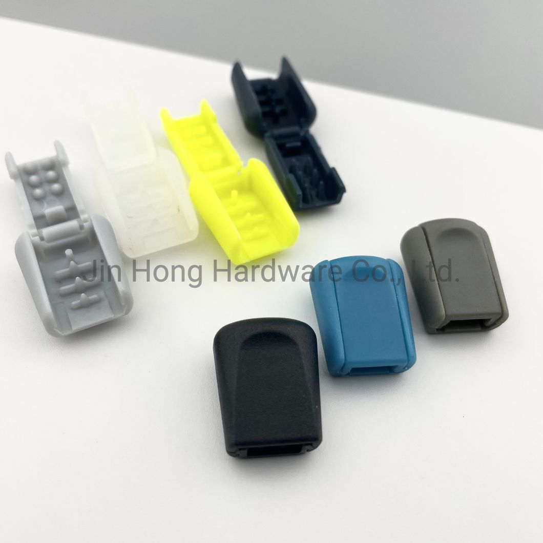 Zipper Pulls Cord Stopper End Lock Zip Clips Rope Shoe Buckle